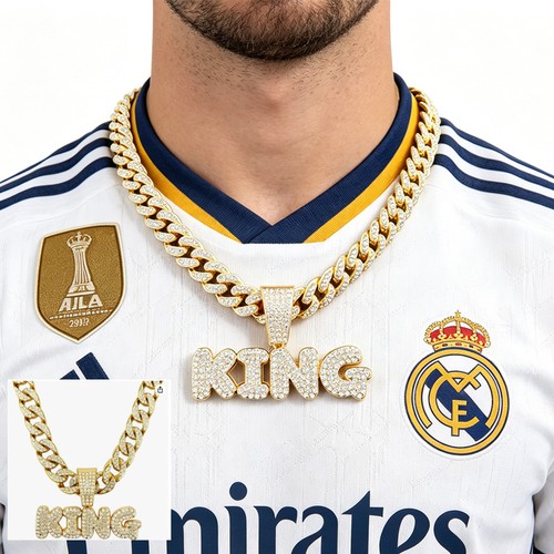 Iced out football - iced, pendant