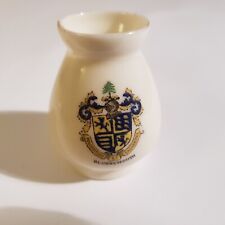 Antique Bournemouth ceramic crested china seaside vase jar Grafton England