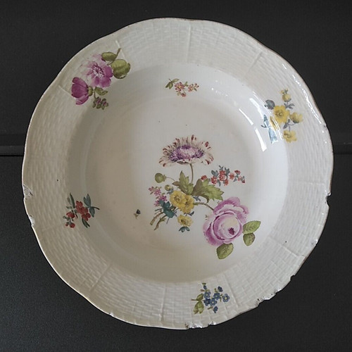 Meissen basketweave rim floral - meissen,