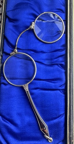 Antique lorgnette folding - antique,
