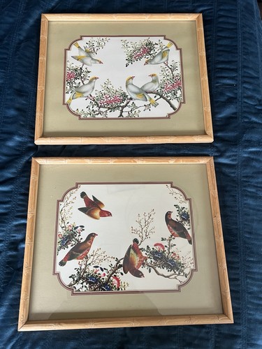 Pair vintage chinoiserie - pair,