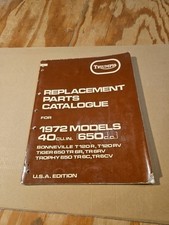 Triumph Replacement Parts Catalogue For 1972 Models 40 cu in 650 T120 R TR 6R #2