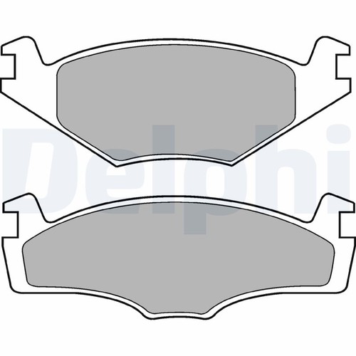 Lp756 delphi brake pad set - brake,
