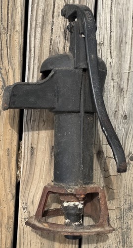 Vtg cast iron - hand, pump