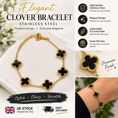 Black and gold tone - and, clover