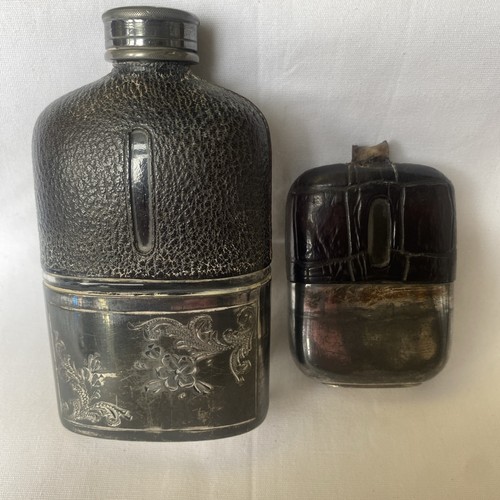 Antique 19thc hip flask - 19thc,