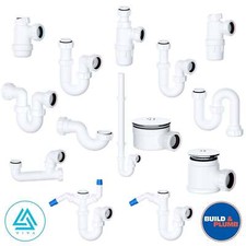 VIVA 32mm | 40mm Waste Trap Kitchen Sink Washing Machine Basin Bathroom Shower