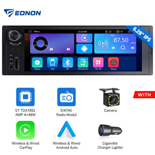Single din car stereo - single,