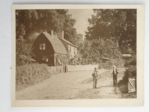 Rural scene wooden cottage - rural,