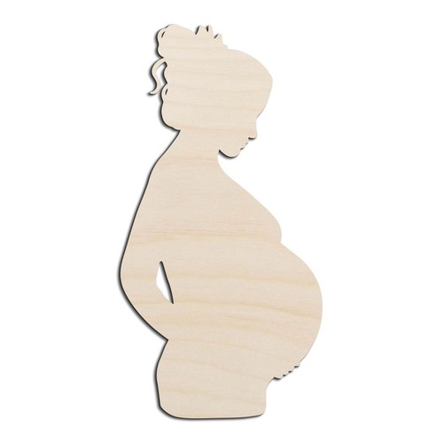 Pregnant woman laser cut - woman,