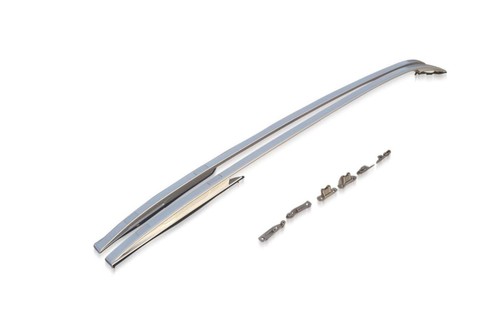 Silver aluminium roof rails - silver,