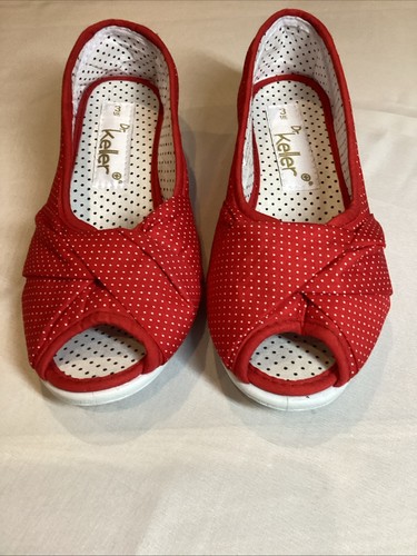Keller red polka dot slip - keller,