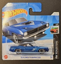 Hot Wheels Plymouth Barracuda Convertible, Blue, HW Roadsters, 2024 Hotwheels 