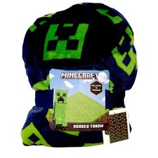 Minecraft Creeper Hooded Throw