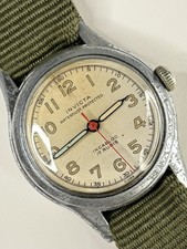 INVICTA Vintage 1940’s WW2 Men’s Manual Silver Watch