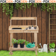 Garden Potting Bench Table wth