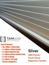 Tambour Door Kit Easy Cut 1-3 Doors upto 1000mm x 1000mm  ↕️or ↔️ Slide ABS Door
