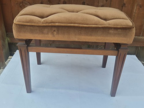 Vintage brown velvet - velvet, button