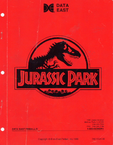 Jurassic park pinball machine - park,
