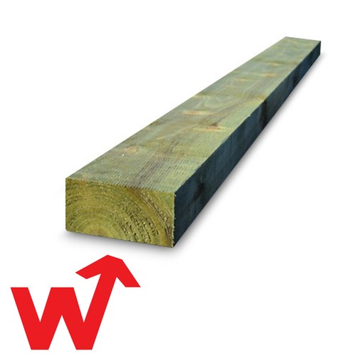 Garden sleepers green - 2.4m,