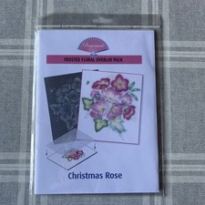 Pergamano Floral Overlay Pack, Christmas Rose 12 Sheets And Instructions