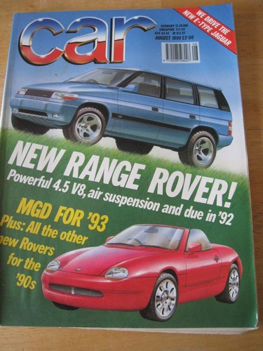 Car aug 1990 range - car, rover