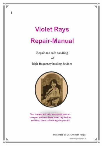 Violet ray repair manual for