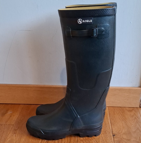 Aigle green rubber knee - rubber, high
