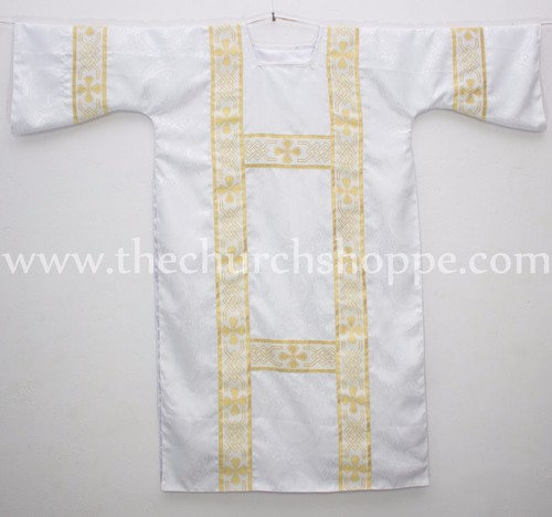 Dalmatic white vestment - dalmatic, with