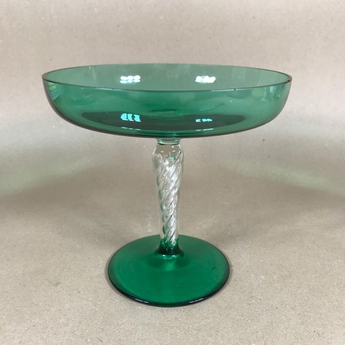 Vintage hand blown green - vintage,