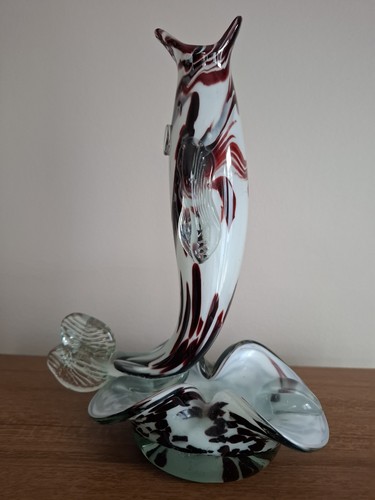 Murano glass dolphin - glass, dolphin/fish