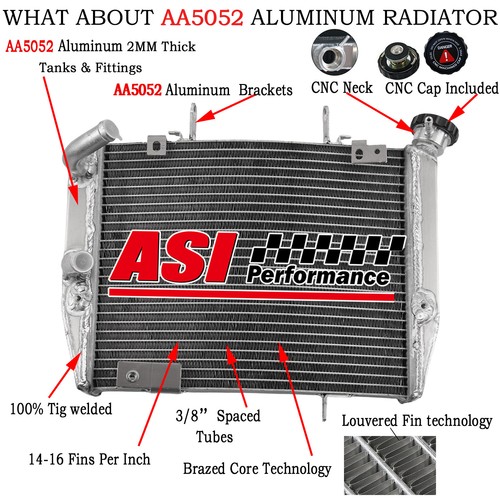 Aluminum radiator for triumph - radiator,