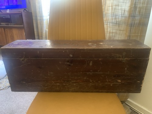 Antique pine military - pine,