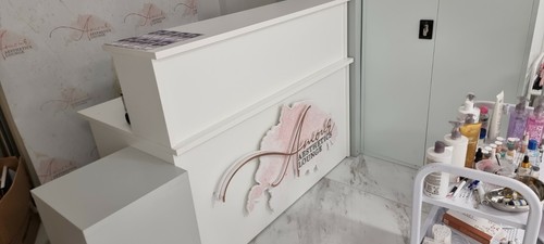 Beauty salon reception desk