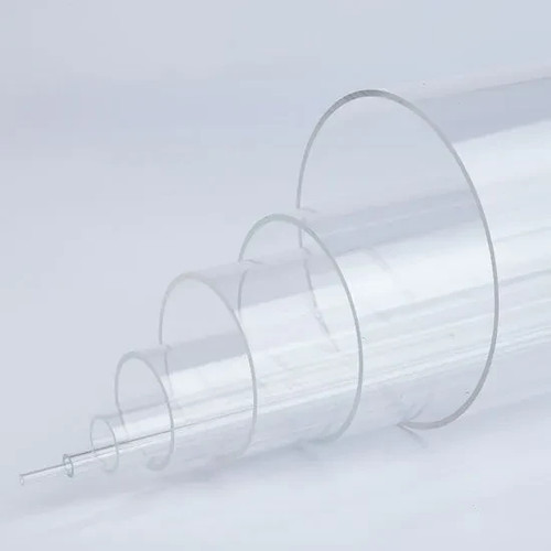 Clear acrylic round tube - round,