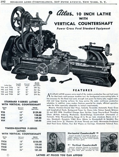 1946 print atlas 10 inch - of,