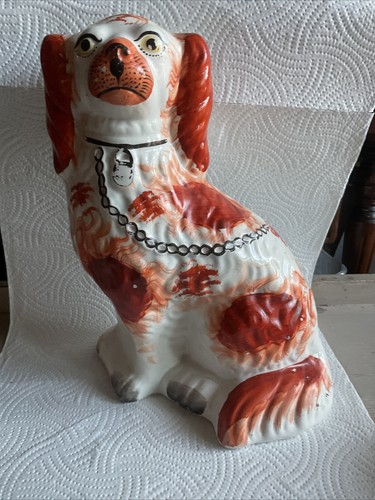Antique staffordshire spaniel - antique,
