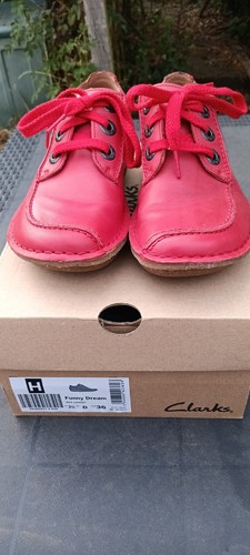 Clarks funny dream - red, leather