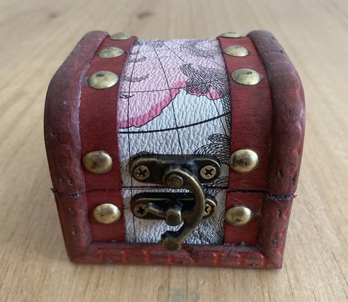 Wooden pirate treasure chest - pirate,