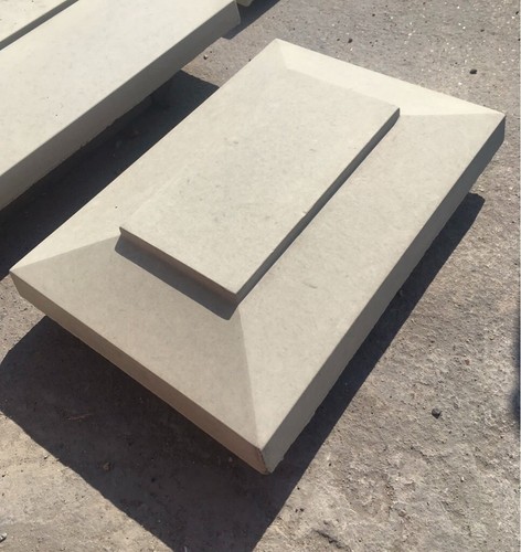 Pier cap 260mm 380mm flat - pier,