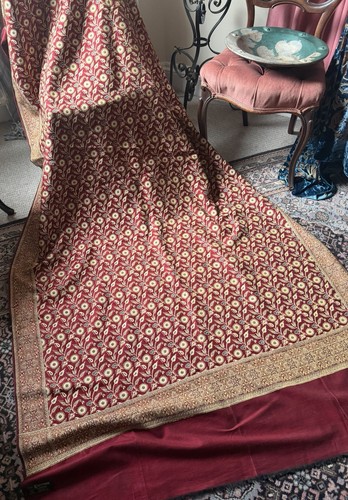 Indian large woven shawl - indian,
