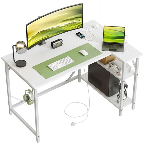 Small shaped gaming desk - small, l