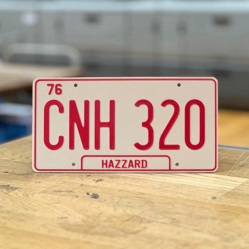 Dukes hazard licence plate - of,