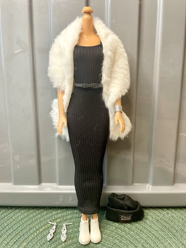Barbie doll 7pcs black bodycon - barbie,