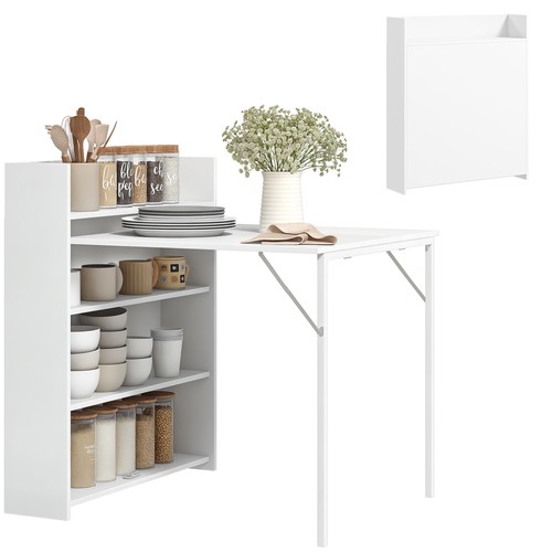 Homcom folding dining table - folding,