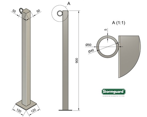 Steel fence posts - steel, heavy