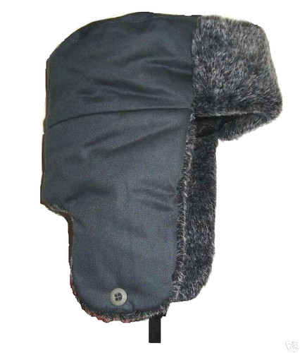 Mens warm faux fur cossack - fur, hat