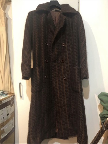 Vintage mohair wool blend coat - mohair,