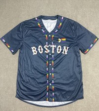 2024 Boston Red Sox Pride Celebration Night Jersey Size M / L Shirt LGBTQ+ EUC