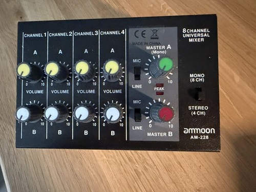 Channel line mic mixer - 8-channel,